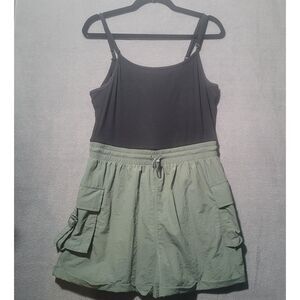 No Boundaries Cargo Romper with Cami Top Women's Size Large‎